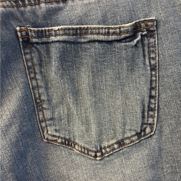 Celebrity Pink Distressed Blue Boyfriend Jeans - Picture 3 of 4